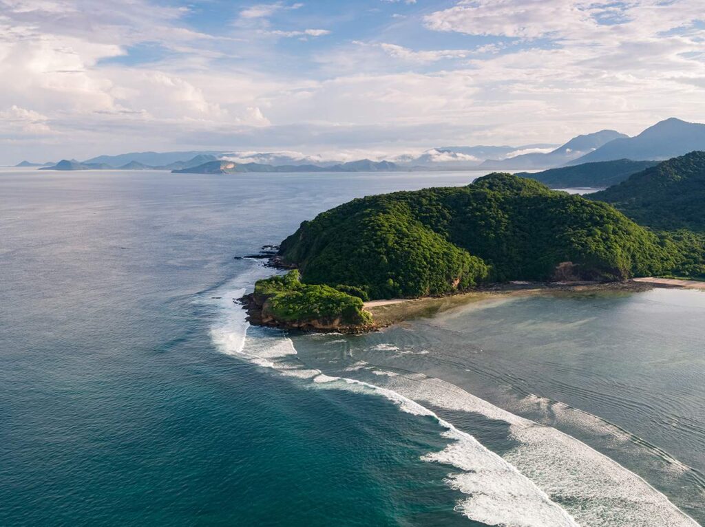The point, from the air