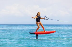 Flying the foil across the lagoon